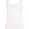 -con-ta- Unterhemd, Spitzen-Details, V-Ausschnitt, Für Damen 100 WEISS -MEY Shop unnamed file 1131