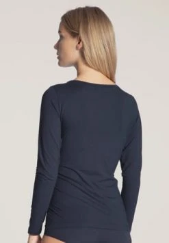 CALIDA Natural Joy Unterhemd, V-Ausschnitt, Für Damen 339 DARK LAPIS BL -MEY Shop unnamed file 447